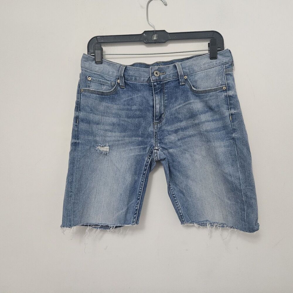 ARIZONA JEANS Women's Blue Denim Cut Off Boyfriend Jean Shorts Size 5